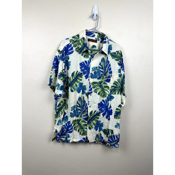 Tori Richard Hawaiian Print Multicolor Men's XL Full Button - Picture 2 of 5